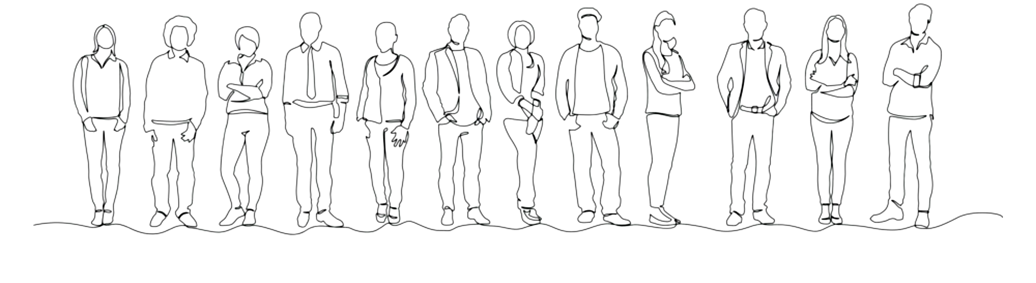 Menschen als Linien